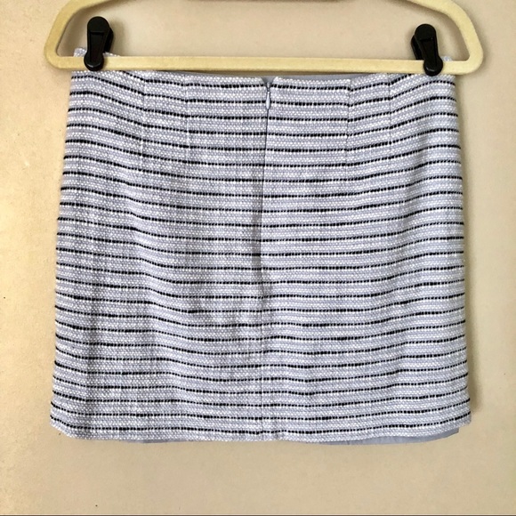 Ann Taylor LOFT Blue & Black Tweed Skirt, Size: 6 - Picture 2 of 6